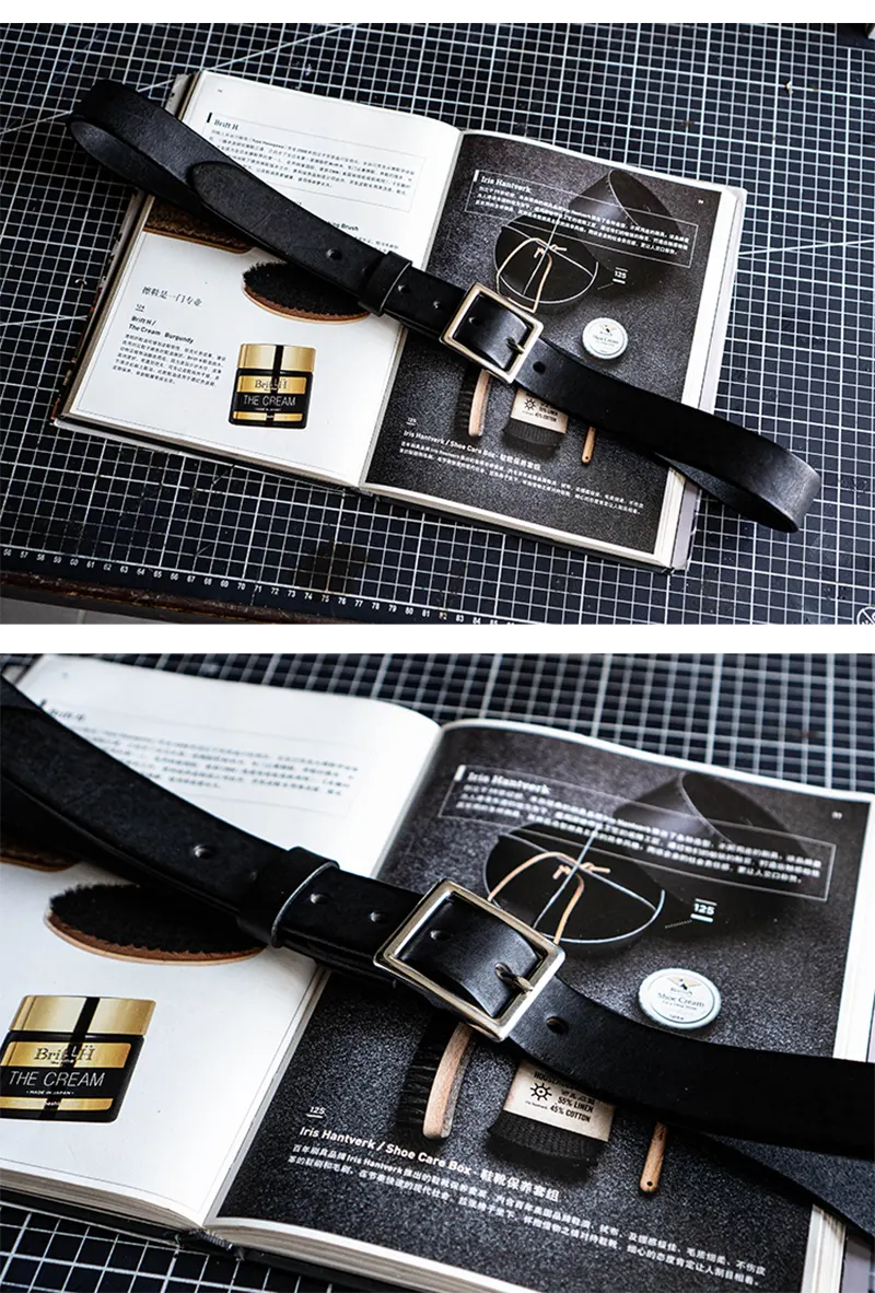 Versatile Minimalist Full-Grain Genuine Leather Men's Belt