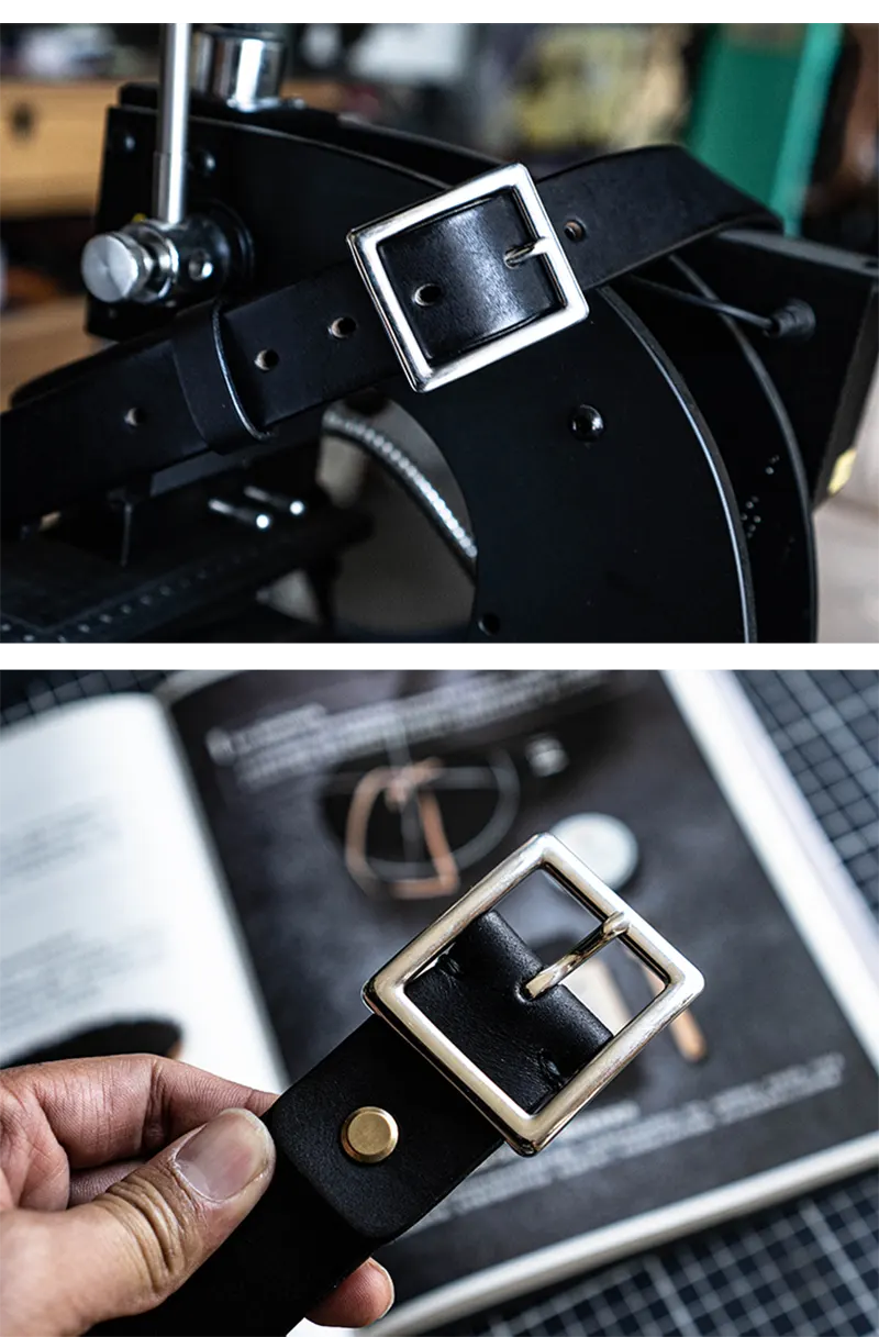 Versatile Minimalist Full-Grain Genuine Leather Men's Belt