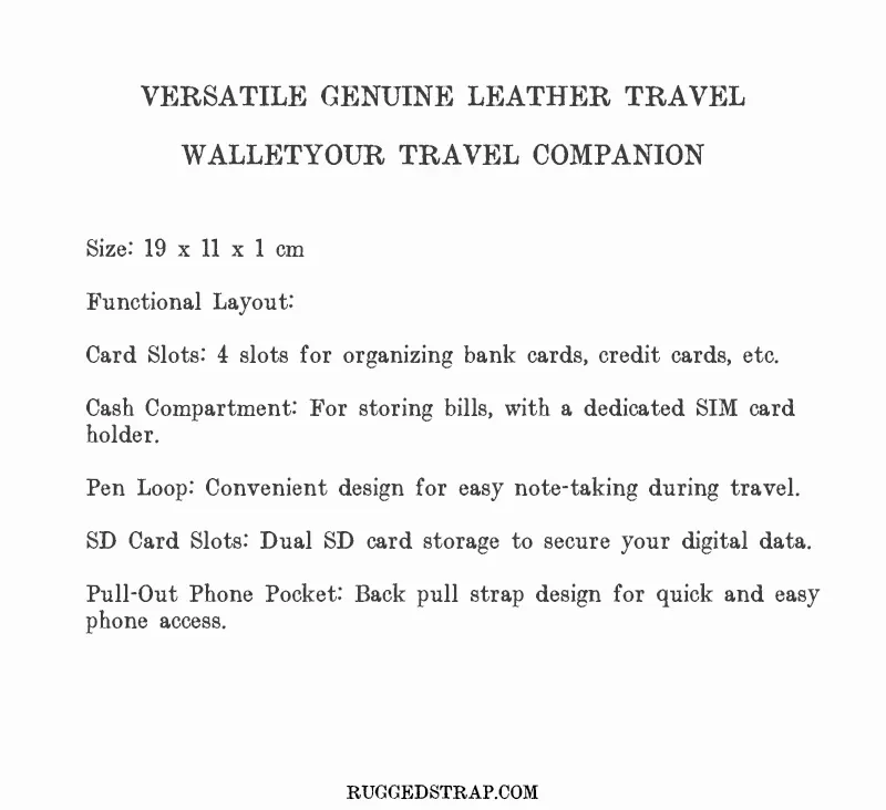 Premium Vintage Full-Grain Leather Passport Wallet for Travel