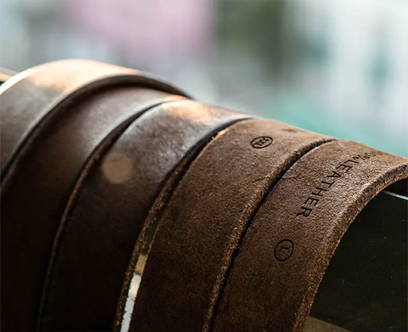 Handcrafted Vintage Men's Full-Grain Genuine Leather Belt