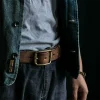 Handcrafted Vintage Men's Full-Grain Genuine Leather Belt