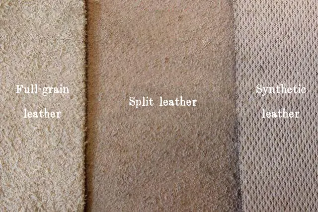 Full grain leather vs other leather comparison
