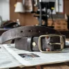 Handcrafted Vintage Men's Full-Grain Genuine Leather Belt