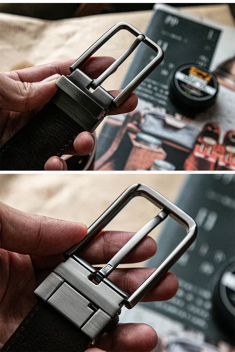 Japanese Vintage Handcrafted Full-Grain Leather Men's Belt