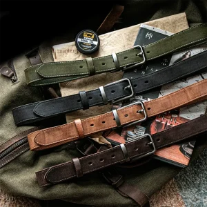 RSBE0105-z-01 Japanese Vintage Handcrafted Full-Grain Leather Men's Belt