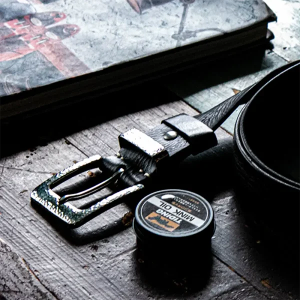 Luxury Handcrafted Hammered Buckle Genuine Leather Men's Belt