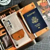 Premium Vintage Full-Grain Leather Passport Wallet for Travel