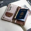Premium Vintage Full-Grain Leather Passport Wallet for Travel