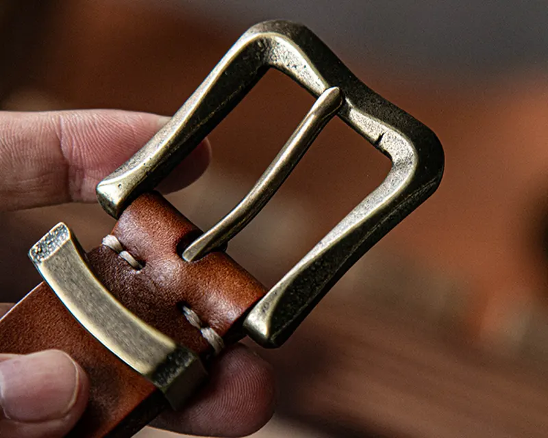 Artistic Vintage Versatile Full-Grain Leather Women's Fashion Belt