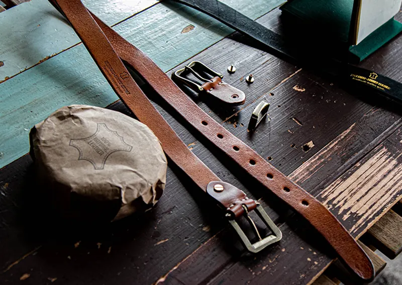 Artistic Vintage Versatile Full-Grain Leather Women's Fashion Belt