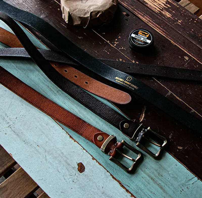 Artistic Vintage Versatile Full-Grain Leather Women's Fashion Belt