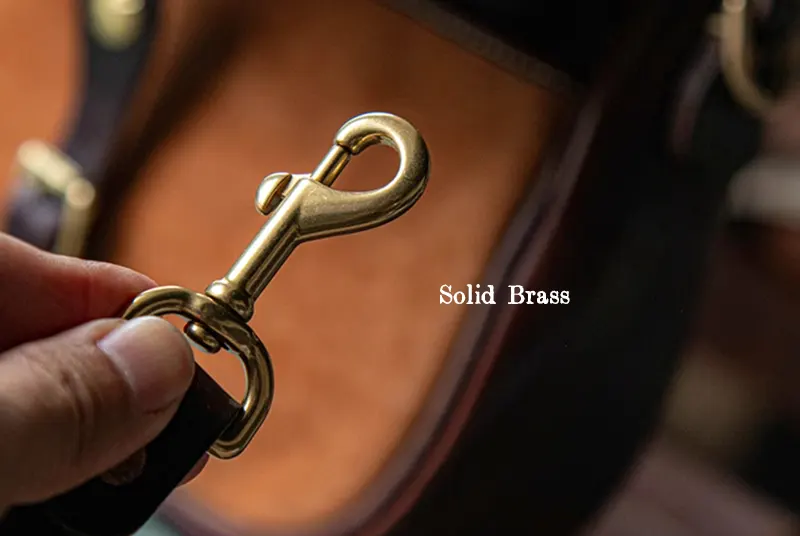 Colorblock Full-Grain Leather Messenger Style Crossbody Bag