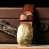 RSBE0389-z-01 Handcrafted Custom Vintage Men's Belt with Hammered Buckle