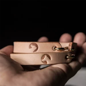 Handcrafted Polished Leather Wristband Unique Vintage Bracelet