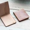 Handcrafted Waxed Full-Grain Leather Short Wallet Brown