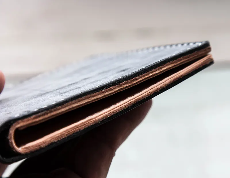 Handcrafted Waxed Full-Grain Leather Short Wallet
