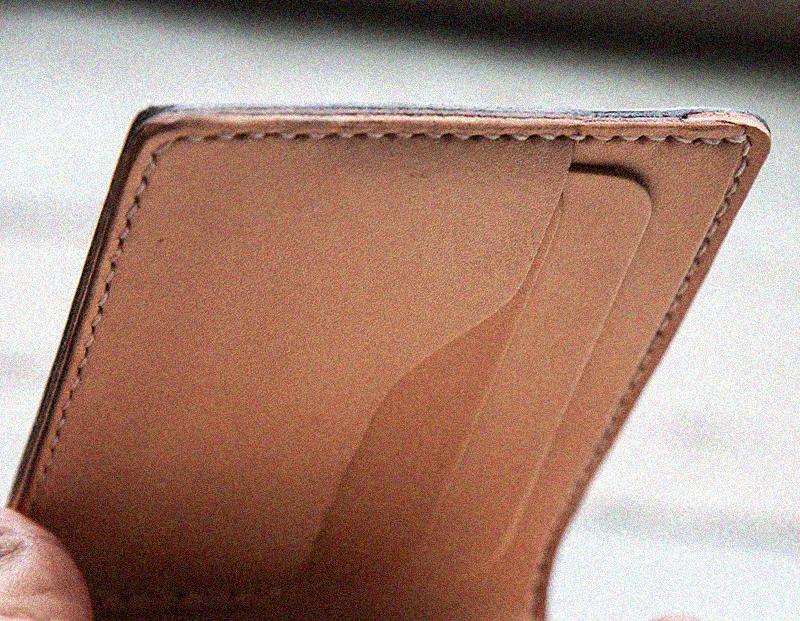 Handcrafted Waxed Full-Grain Leather Short Wallet