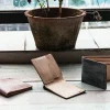 Handcrafted Waxed Full-Grain Leather Short Wallet