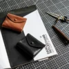 Limited Handcrafted Soft Textured Leather Short Bi-Fold Wallet