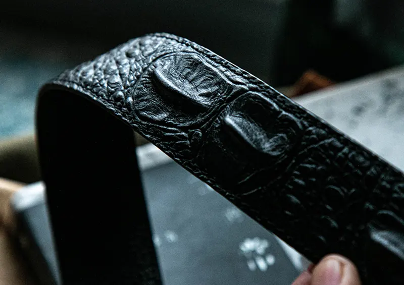 Luxury Business Full-Grain Leather Belt with Automatic Buckle