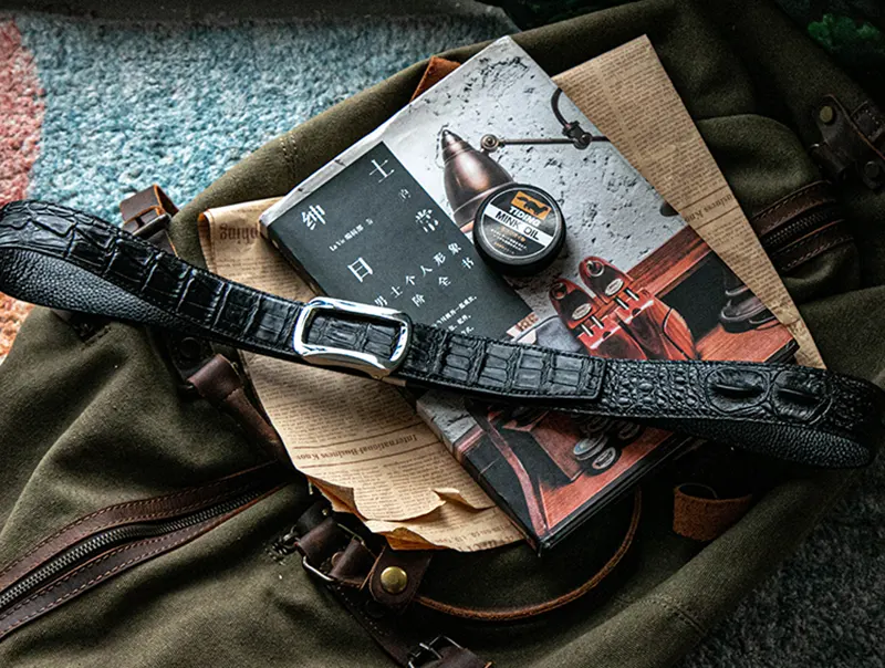 Luxury Business Full-Grain Leather Belt with Automatic Buckle