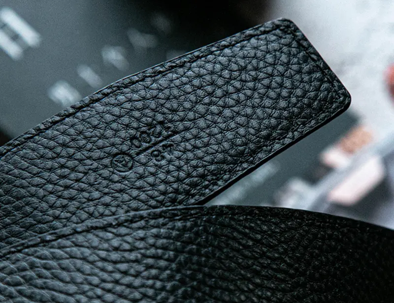 Luxury Business Full-Grain Leather Belt with Automatic Buckle