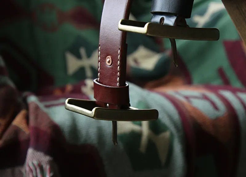 Luxury Gentleman Vintage Hand-Polished Men's Leather Belt