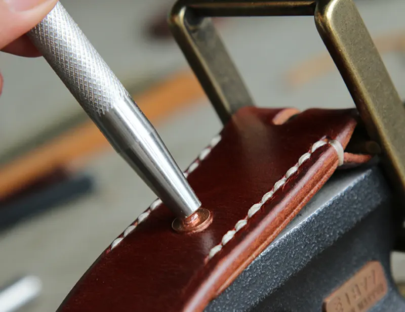 Luxury Gentleman Vintage Hand-Polished Men's Leather Belt