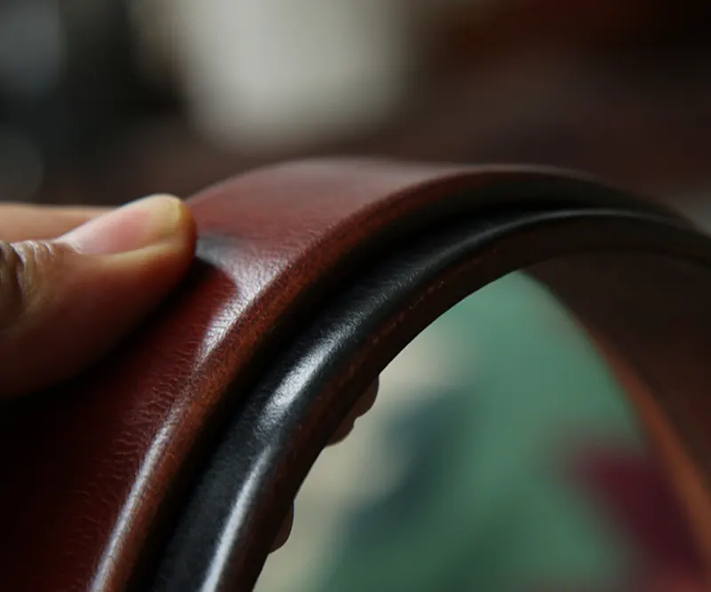 Luxury Gentleman Vintage Hand-Polished Men's Leather Belt