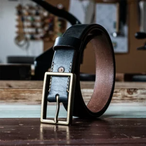 Luxury Gentleman Vintage Hand-Polished Men's Leather Belt