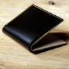 Luxury Minimalist Short Wallet Full-Grain Leather without Inner Compartments