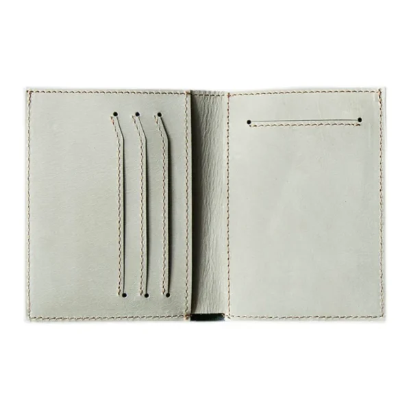 Luxury Minimalist Short Wallet Full-Grain Leather without Inner Compartments