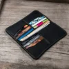 RSWL0442-z-03 Minimalist Vintage Cowhide Long Wallet with Multiple Card Slots