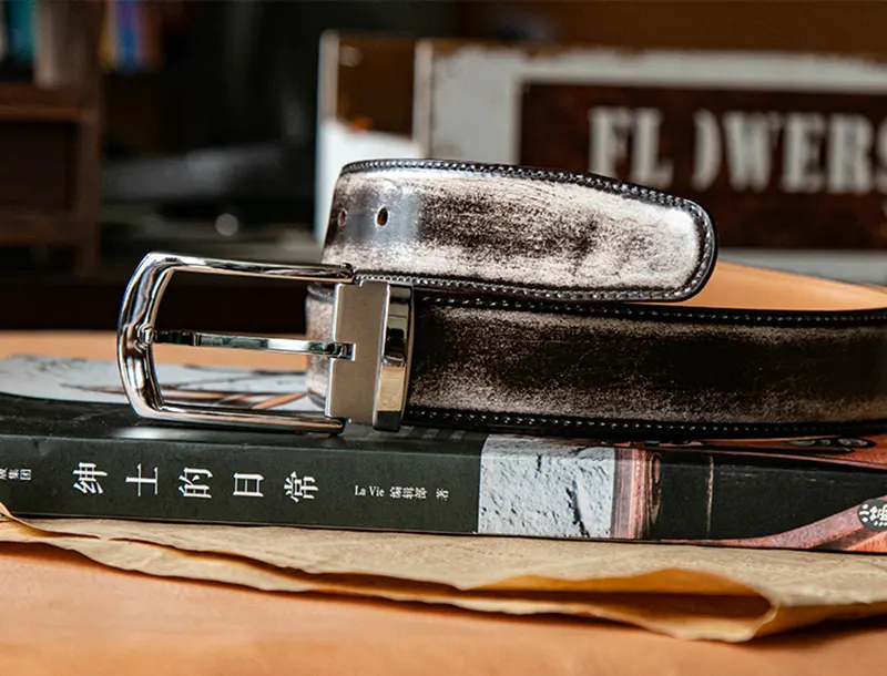 Original Luxury Men's Business Full-Grain Leather Belt