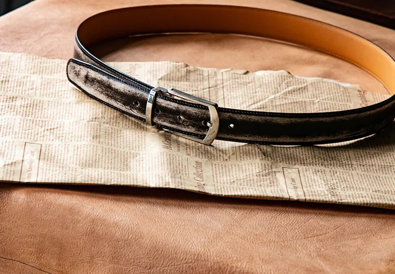 Original Luxury Men's Business Full-Grain Leather Belt