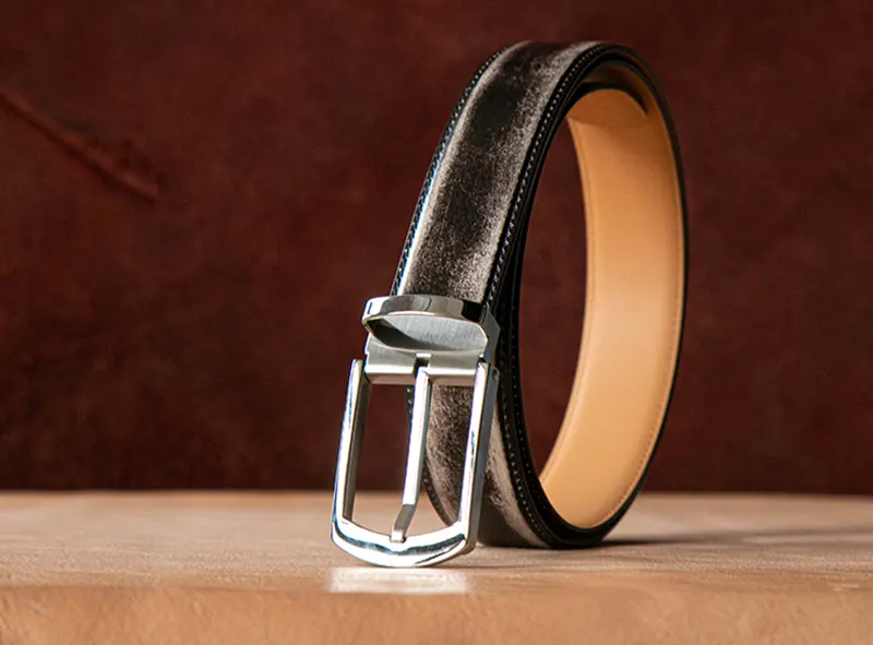 Original Luxury Men's Business Full-Grain Leather Belt