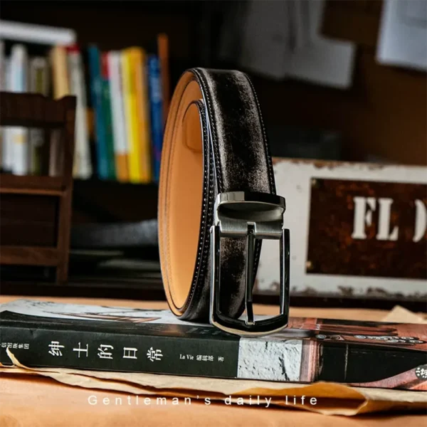 Original Luxury Men's Business Full-Grain Leather Belt