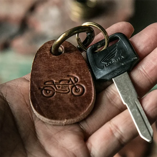 Original Rugged Vintage Car Motorcycle Keychain Pendant