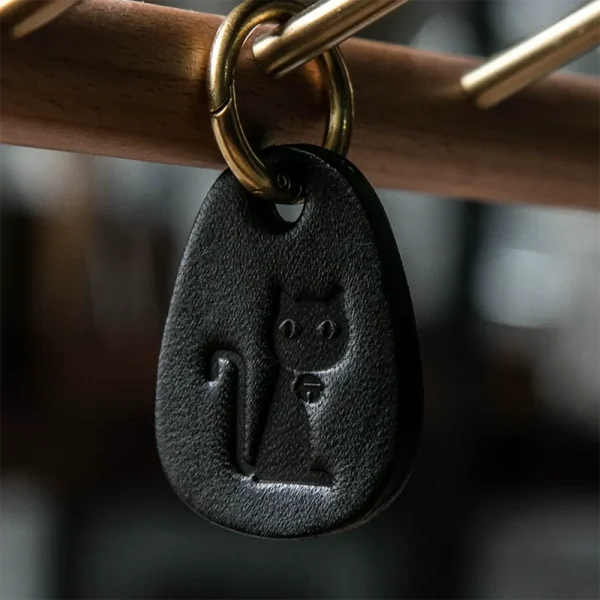 RSAS0164 Rugged Design Biker Style Handcrafted Leather Keychain