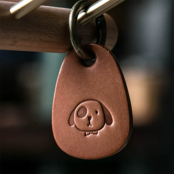 RSAS0170 Rugged Design Biker Style Handcrafted Leather Keychain