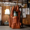 Outdoor Travel Vintage Full Vegetable-Tanned Leather Backpack