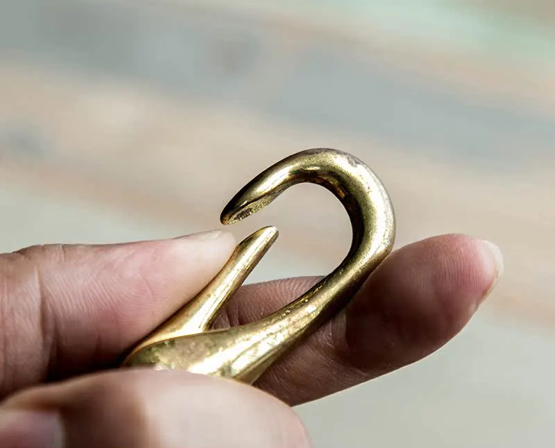 Rugged Outdoor American Full-Grain Leather Motorcycle Keychain