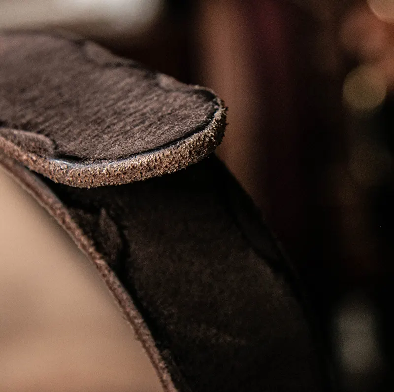 Rugged Vintage Genuine Cowhide Leather Belt with Brass Buckle