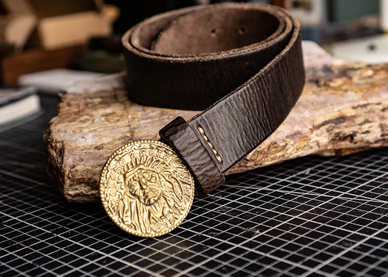 Street Style Native American-Inspired Elements Leather Belt