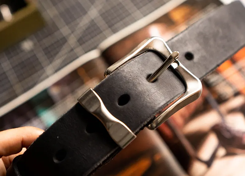 Vintage Casual Versatile Fashion Full-Grain Leather Belt for Men