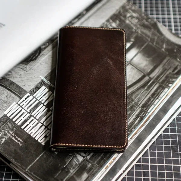 Vintage Classic Genuine Leather Passport Holder Travel Wallet