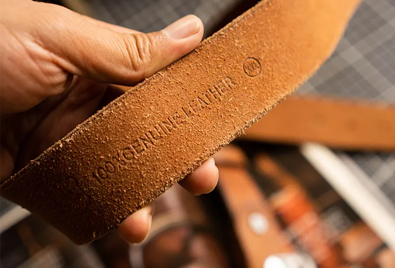 Vintage Full-Grain Leather Belt with Polished Silver Steel Buckle