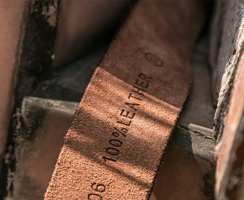 Vintage Handcrafted Leather Belt with Egyptian Hieroglyph Pattern