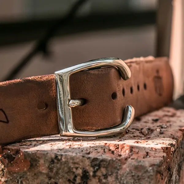 Vintage Handcrafted Leather Belt with Egyptian Hieroglyph Pattern