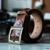 Vintage Handcrafted Unique Biker Style Full-Grain Leather Soft Belt
